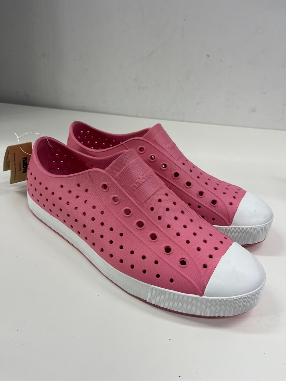 NWT Native Shoes Jefferson in Clover Pink/Shell White Size Mens 11